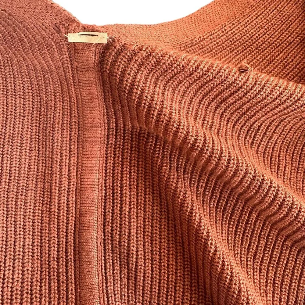 Lululemon Mauve Open Front Long Sleeves Cashlu Knit Ribbed Cardigan